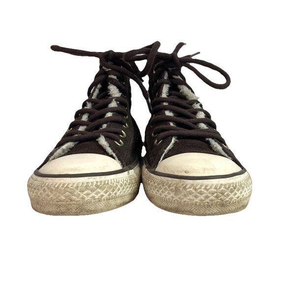 Converse Chuck Taylor All-Star Chelsee Women's 9 Brown Leather High Tops 549597C - Picture 3 of 12